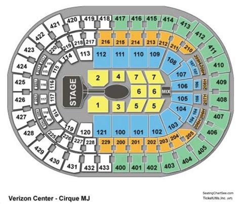 , page 1. . Capital one arena seating chart